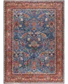 Adorn Hand Woven Rugs Serapi M0103-120 9'1"x12'3" Area Rug In Blue