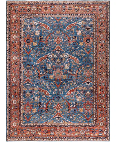 Adorn Hand Woven Rugs Serapi M0103-120 9'1"x12'3" Area Rug In Blue