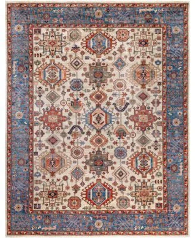 Adorn Hand Woven Rugs Serapi M0103 121 Rug Collection In Gray