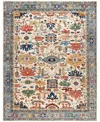 Adorn Hand Woven Rugs Serapi M0103-125 9'2"x11'9" Area Rug In White