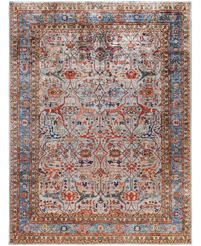 Adorn Hand Woven Rugs Serapi M0103-129 8'10"x11'9" Area Rug In Gray