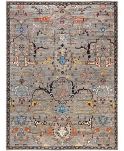 Adorn Hand Woven Rugs Serapi M0103 130 Rug Collection In Brown