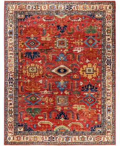 Adorn Hand Woven Rugs Serapi M0103-131 9'2"x11'9" Area Rug In Red