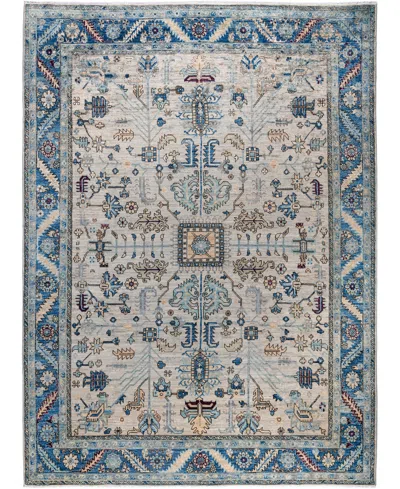 Adorn Hand Woven Rugs Serapi M0103-132 8'10"x11'9" Area Rug In Gray