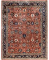 Adorn Hand Woven Rugs Serapi M0103 135 Rug Collection In Red