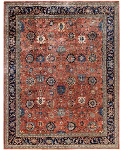 Adorn Hand Woven Rugs Serapi M0103 135 Rug Collection In Red