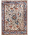 Adorn Hand Woven Rugs Serapi M0103 137 Rug Collection In Gray
