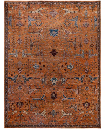 Adorn Hand Woven Rugs Serapi M0103-138 8'11"x12' Area Rug In Brown