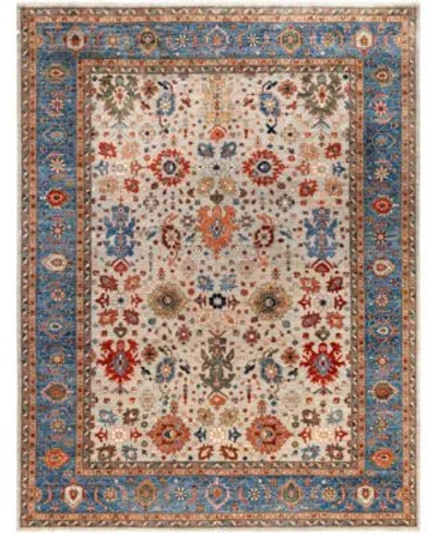 Adorn Hand Woven Rugs Serapi M0103 139 Rug Collection In Gray