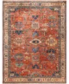 Adorn Hand Woven Rugs Serapi M0103-140 9'x11'9" Area Rug In Red