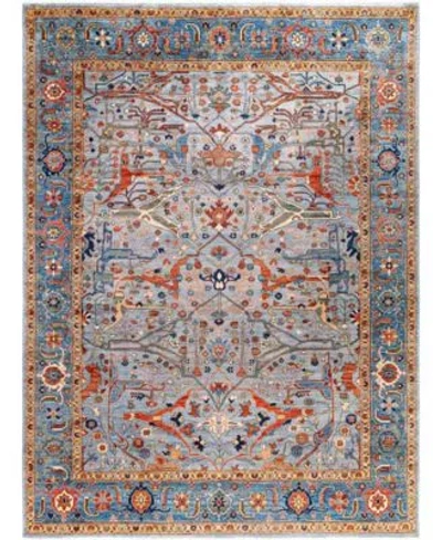 Adorn Hand Woven Rugs Serapi M0103 144 Rug Collection In Gray