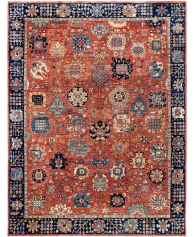 Adorn Hand Woven Rugs Serapi M0103 145 Rug Collection In Red