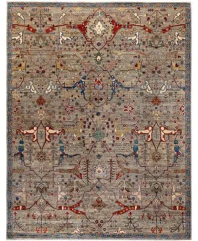 Adorn Hand Woven Rugs Serapi M0103 148 Rug Collection In Brown