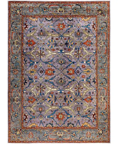 Adorn Hand Woven Rugs Serapi M0103-152 8'9"x12'3" Area Rug In Purple