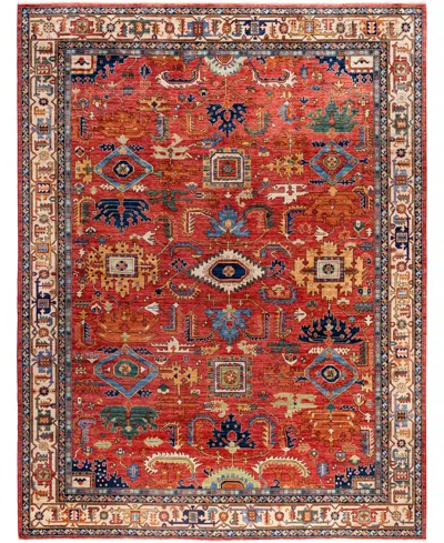 Adorn Hand Woven Rugs Serapi M0103-157 9'1"x11'10" Area Rug In Red