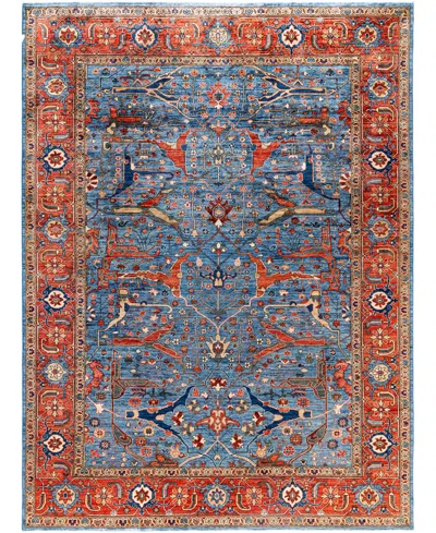 Adorn Hand Woven Rugs Serapi M0103-159 8'11"x12'1" Area Rug In Blue