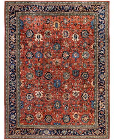 Adorn Hand Woven Rugs Serapi M0103-165 9'2"x11'10" Area Rug In Red