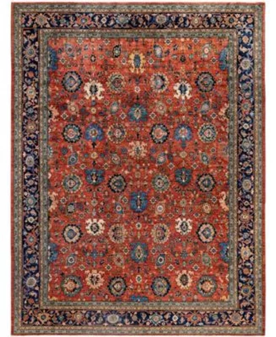 Adorn Hand Woven Rugs Serapi M0103 165 Rug Collection In Red