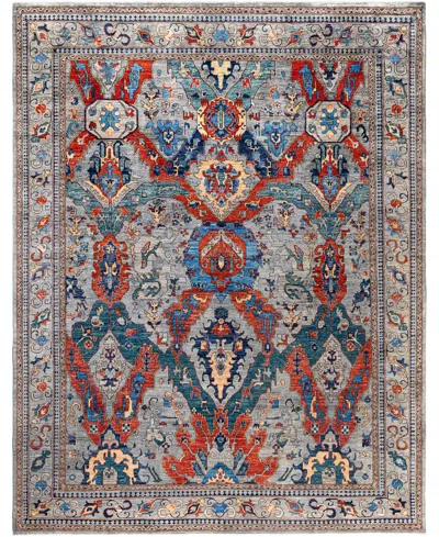 Adorn Hand Woven Rugs Serapi M0103-167 9'x11'7" Area Rug In Gray