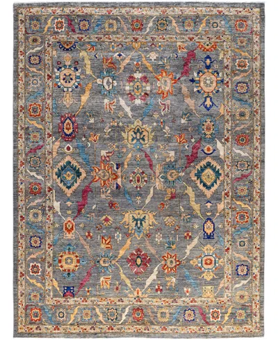 Adorn Hand Woven Rugs Serapi M0103-171 9'1"x12'2" Area Rug In Gray