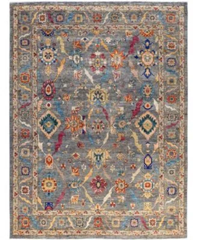 Adorn Hand Woven Rugs Serapi M0103 171 Rug Collection In Gray