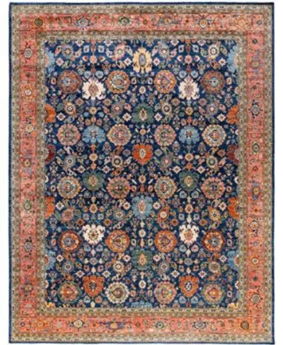 Adorn Hand Woven Rugs Serapi M0103 173 Rug Collection In Blue