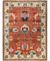 Adorn Hand Woven Rugs Serapi M0103 174 Rug Collection In Orange