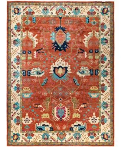Adorn Hand Woven Rugs Serapi M0103 174 Rug Collection In Orange