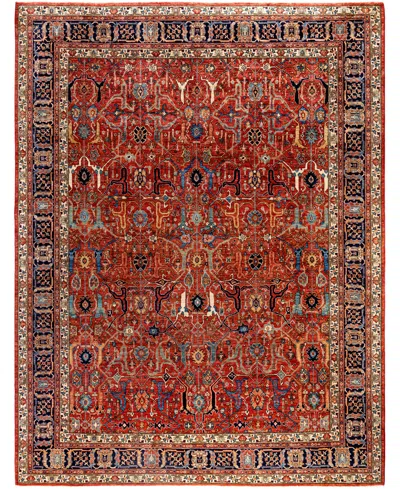 Adorn Hand Woven Rugs Serapi M0103-176 9'3"x12' Area Rug In Red