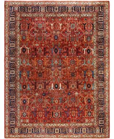 Adorn Hand Woven Rugs Serapi M0103 176 Rug Collection In Red