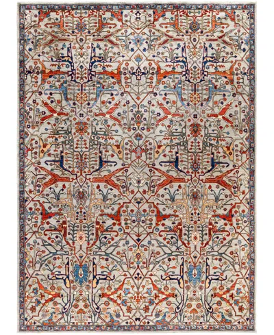 Adorn Hand Woven Rugs Serapi M0103-177 9'x12'3" Area Rug In Gray