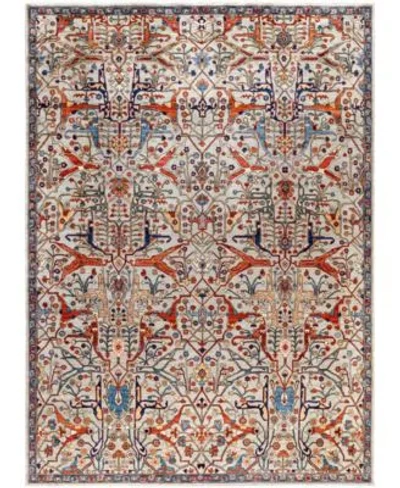 Adorn Hand Woven Rugs Serapi M0103 177 Rug Collection In Gray