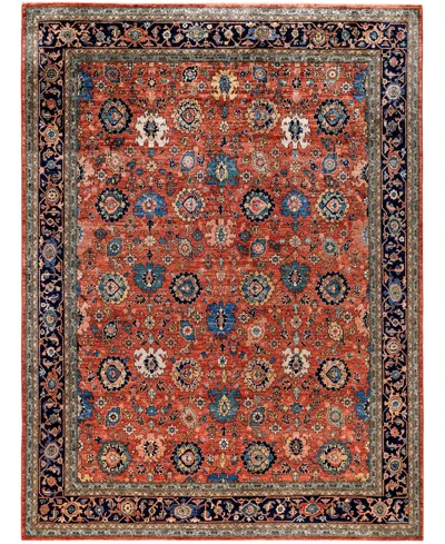 Adorn Hand Woven Rugs Serapi M0103-179 9'x12' Area Rug In Red