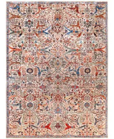 Adorn Hand Woven Rugs Serapi M0103 181 Rug Collection In Gray
