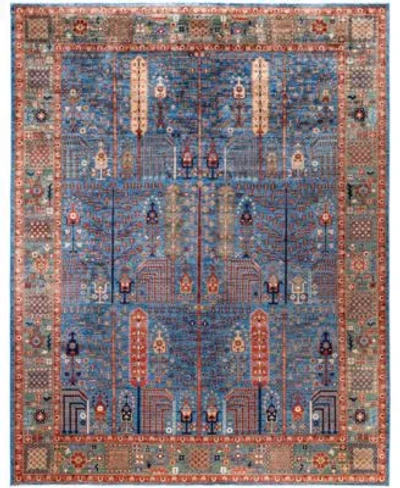 Adorn Hand Woven Rugs Serapi M0103 183 Rug Collection In Blue