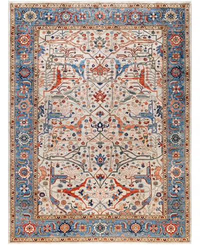 Adorn Hand Woven Rugs Serapi M0103-184 9'x11'10" Area Rug In Gray