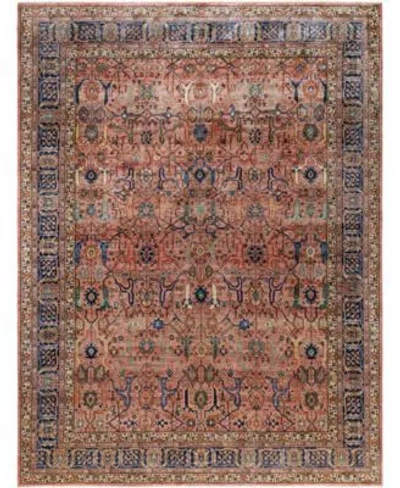 Adorn Hand Woven Rugs Serapi M0103 185 Rug Collection In Pink