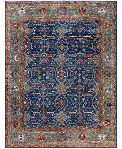 Adorn Hand Woven Rugs Serapi M0103-187 9'2"x11'11" Area Rug In Blue