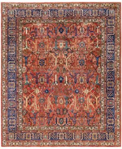 Adorn Hand Woven Rugs Serapi M0103 188 Rug Collection In Red