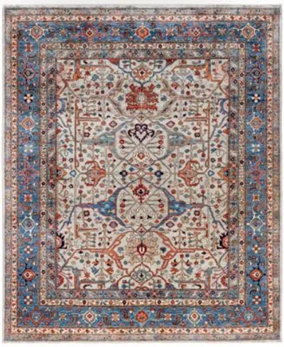 Adorn Hand Woven Rugs Serapi M0103 190 Rug Collection In Gray