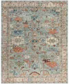 Adorn Hand Woven Rugs Serapi M0103-200 8'x9'9" Area Rug In Green