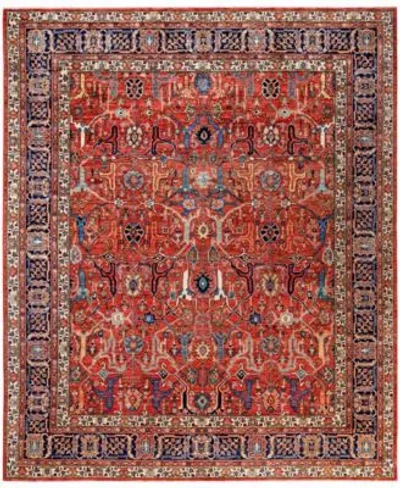Adorn Hand Woven Rugs Serapi M0103 204 Rug Collection In Red