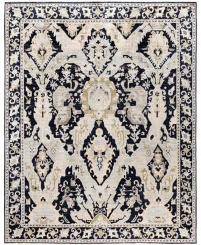 Adorn Hand Woven Rugs Serapi M0103 205 Rug Collection In Black