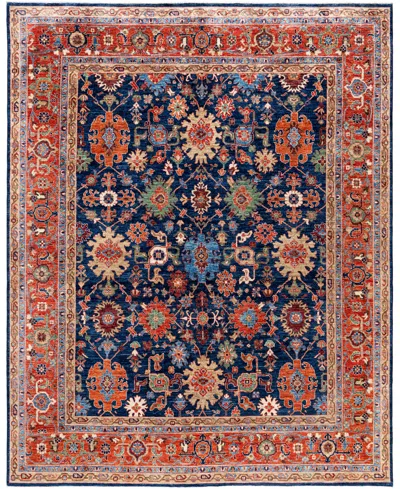 Adorn Hand Woven Rugs Serapi M0103-207 8'x9'10" Area Rug In Blue