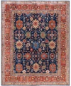 Adorn Hand Woven Rugs Serapi M0103 207 Rug Collection In Blue