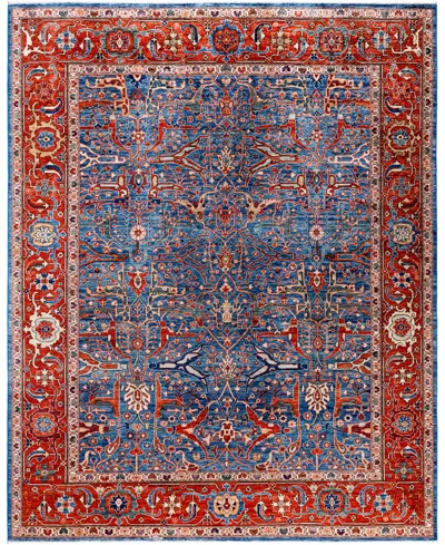 Adorn Hand Woven Rugs Serapi M0103-209 8'x9'11" Area Rug In Blue