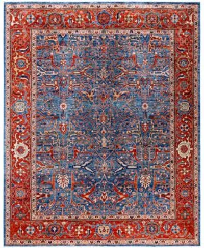 Adorn Hand Woven Rugs Serapi M0103 209 Rug Collection In Blue