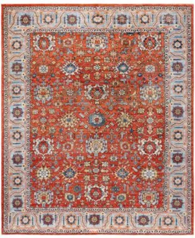 Adorn Hand Woven Rugs Serapi M0103 210 Rug Collection In Orange