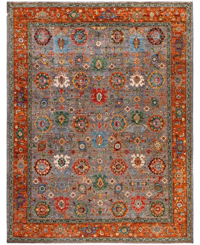 Adorn Hand Woven Rugs Serapi M0103-212 8'1"x10'3" Area Rug In Gray