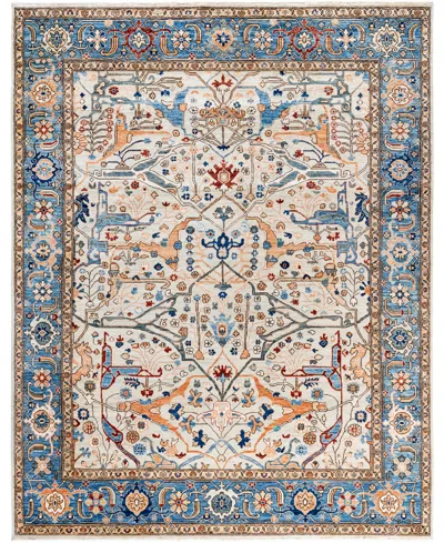 Adorn Hand Woven Rugs Serapi M0103-213 7'9"x9'9" Area Rug In White
